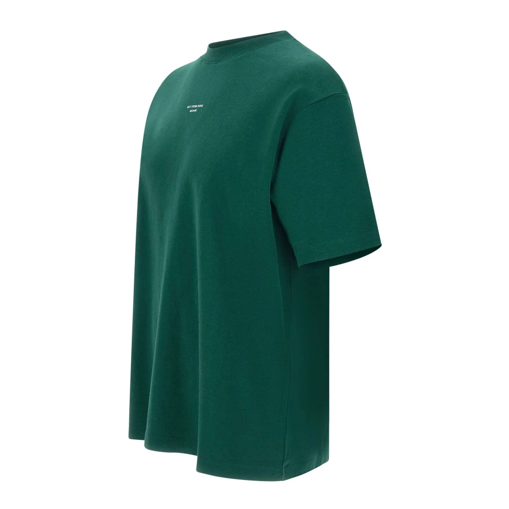 Drole de Monsieur Klassieke Slogan Groen T-shirt Green Heren