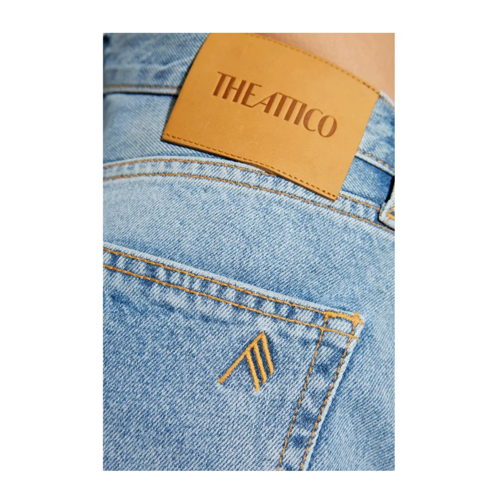The Attico Elegante Katoenen Lange Broek Blue Dames
