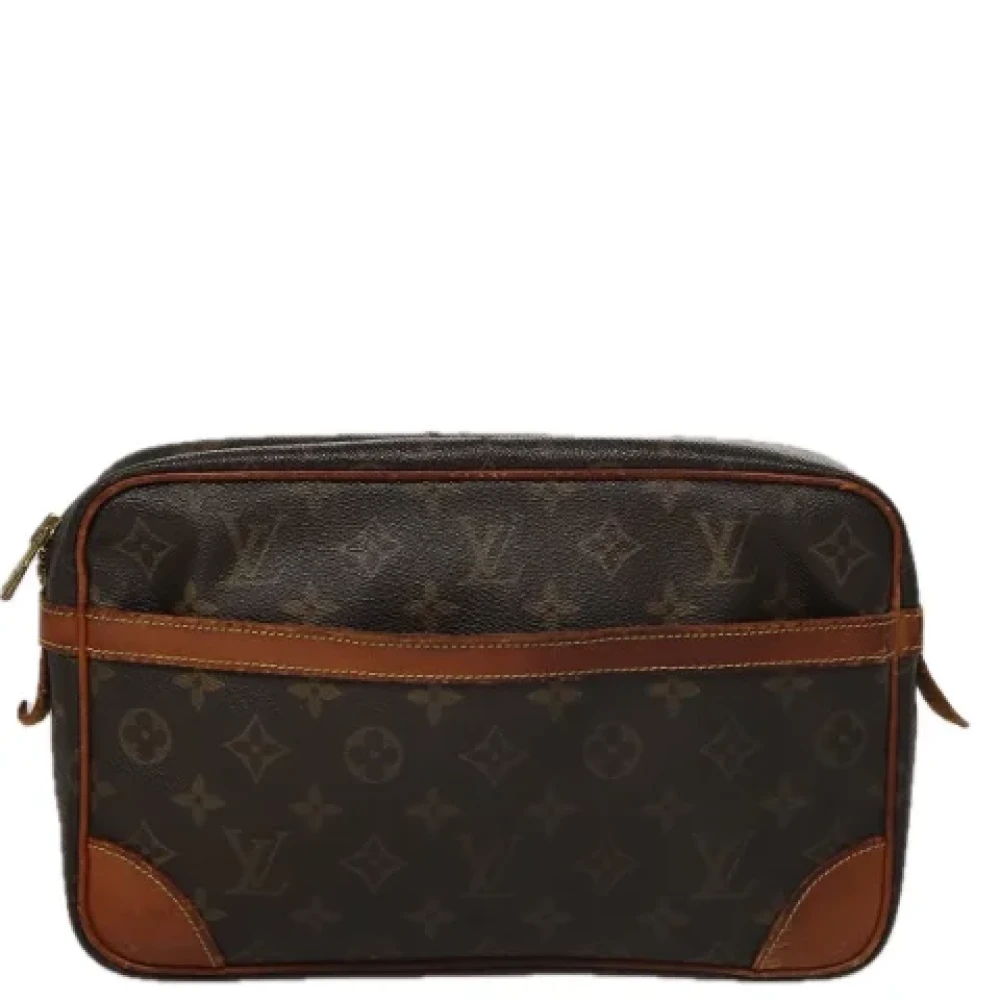Louis Vuitton Vintage Pre-owned Canvas clutches Brown Dames