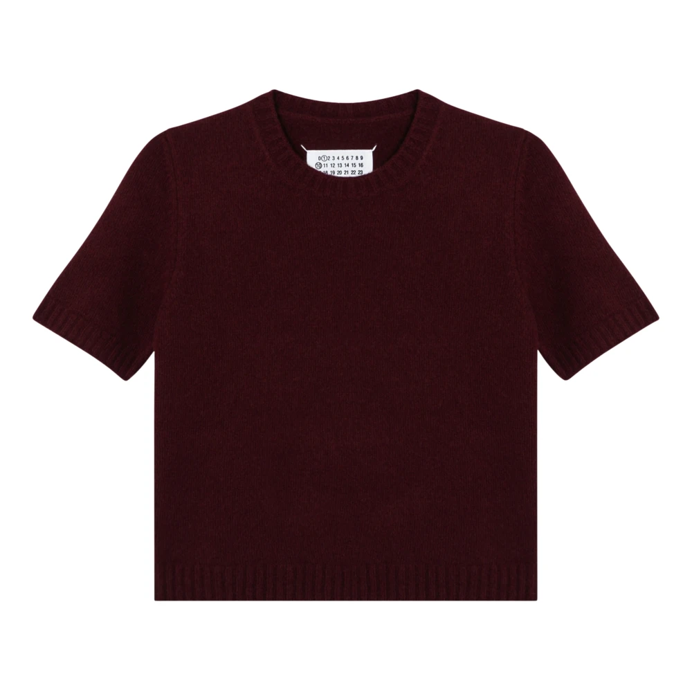 Maison Margiela Ronde Hals Shirt Red Dames