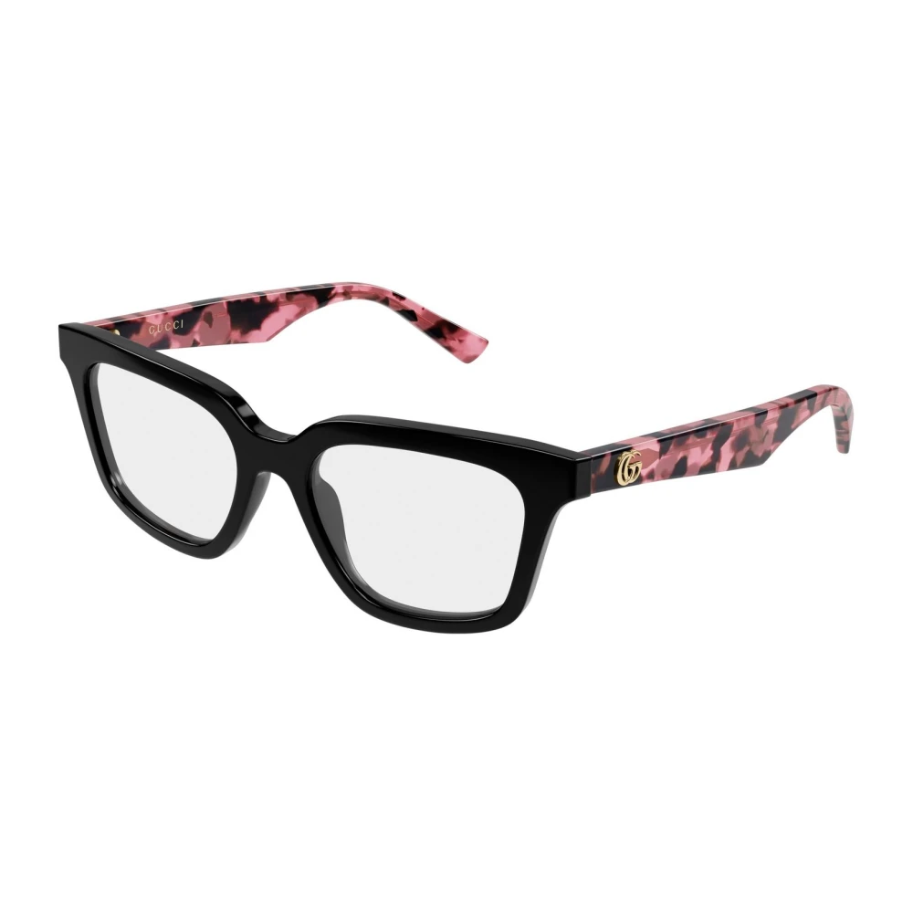 Gucci Women's Black Rectangular Optical Frame - Glasses - 51 Mm - Accessories