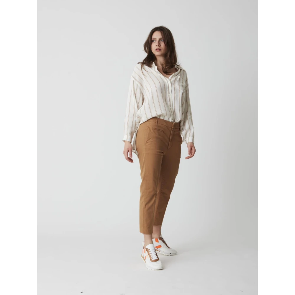 Dondup Ariel Broek Beige Dames