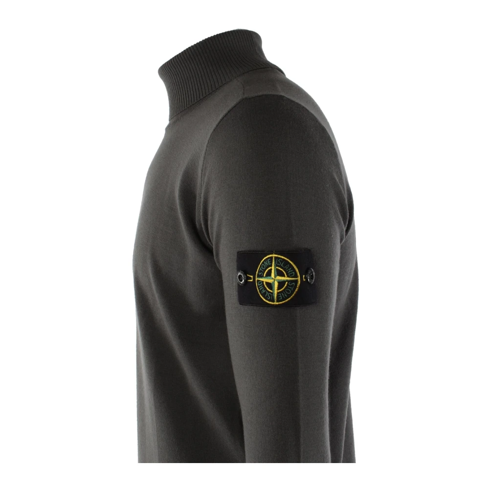 Stone Island Grijze Wol Heren Trui Gray Heren