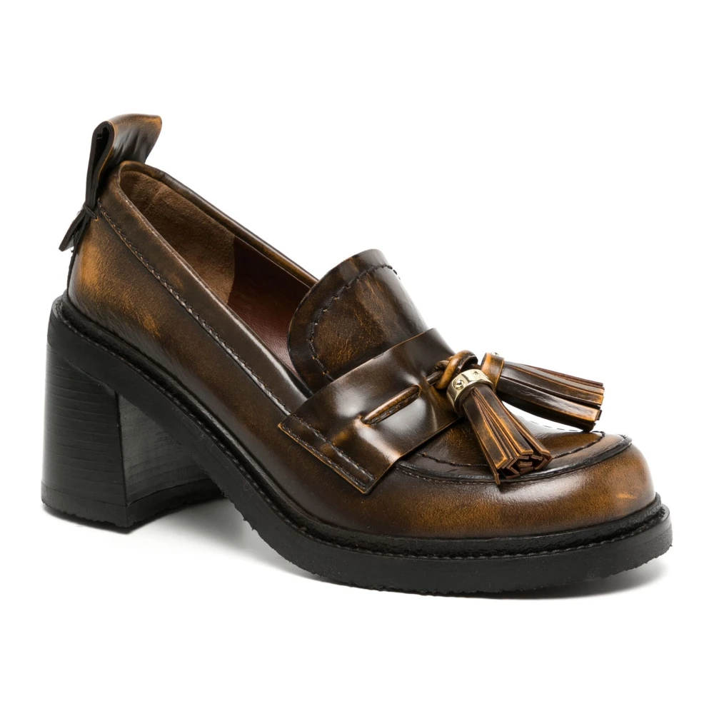 See by Chloé Skyie Leren Loafers Brown Dames