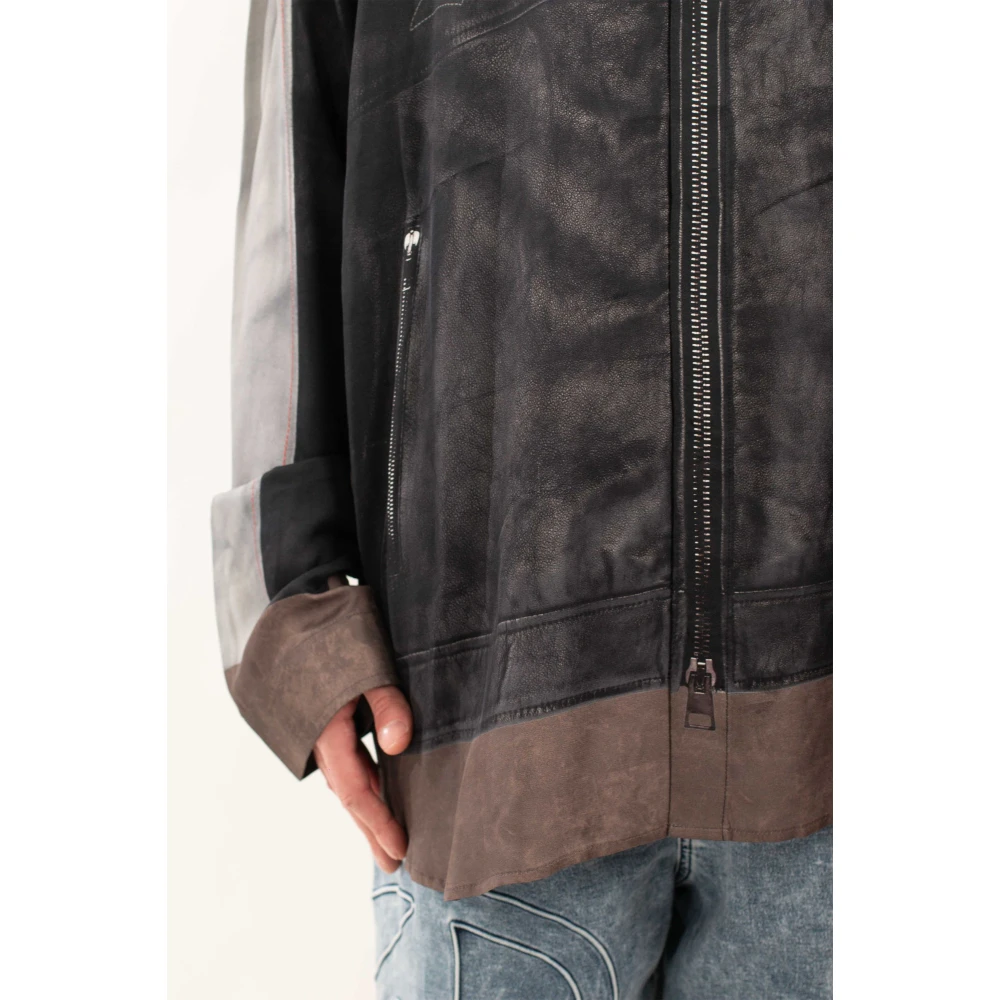 Diesel Gedrukte Oversized Shirt Black Heren