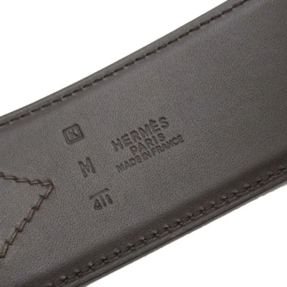 Hermès Vintage Pre-owned Leather belts Black Dames