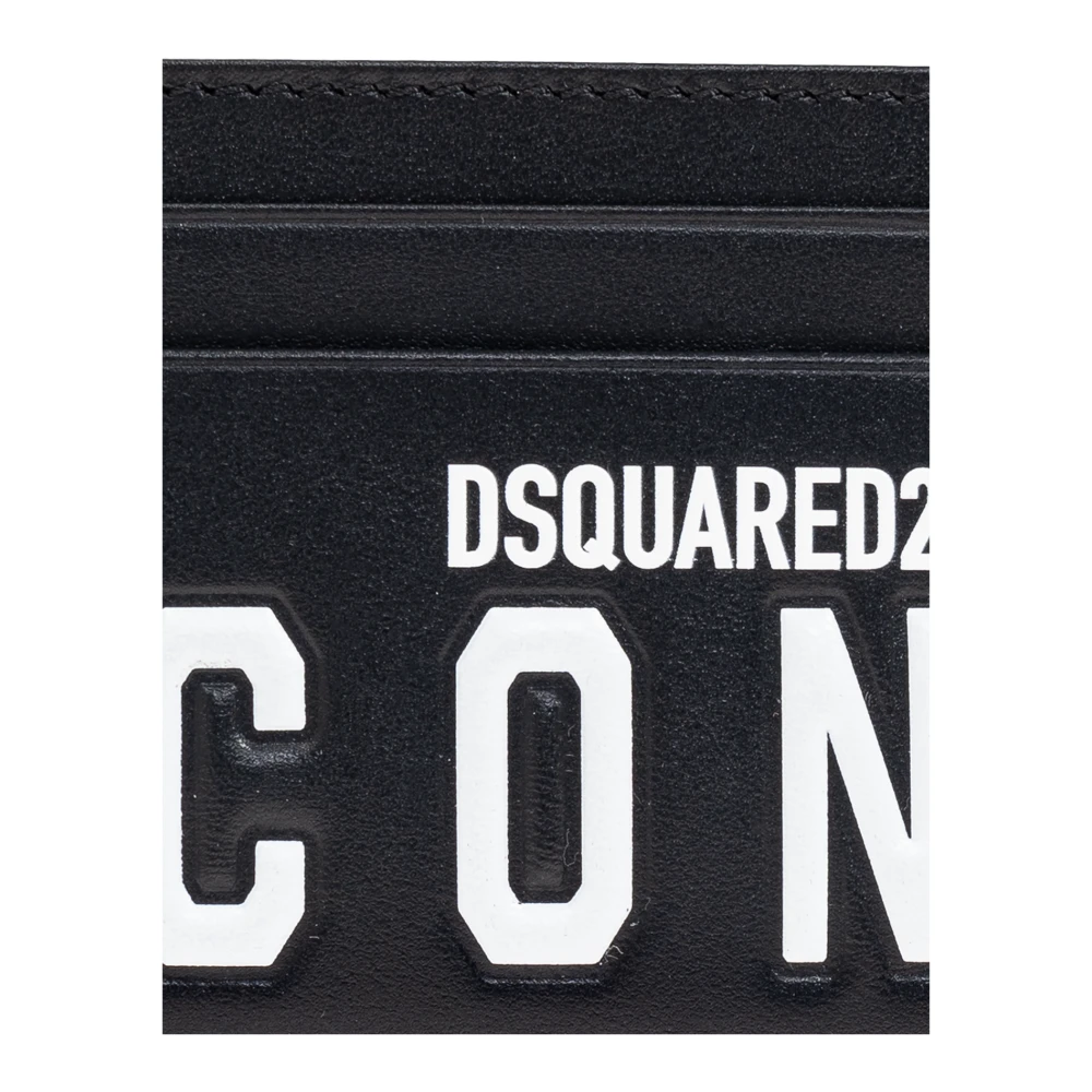 Dsquared2 Leren kaarthouder Black Heren