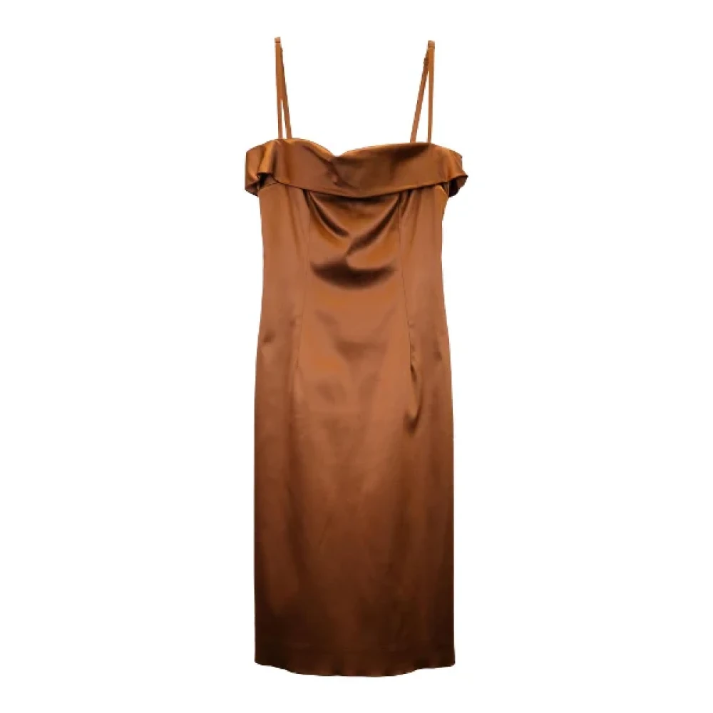 Dolce & Gabbana Pre-owned Acetate dresses Brown Dames
