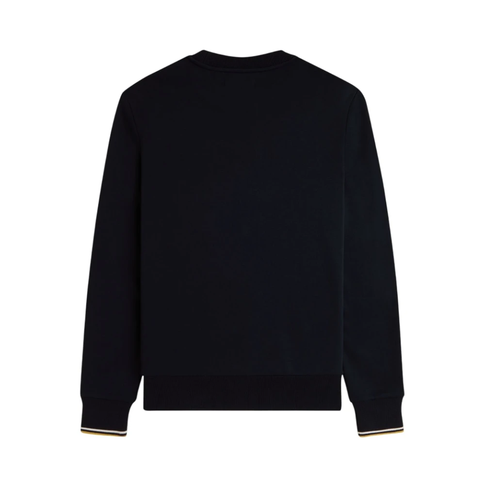 Fred Perry Blauwe Katoenen Trui met Ronde Hals Blue Heren