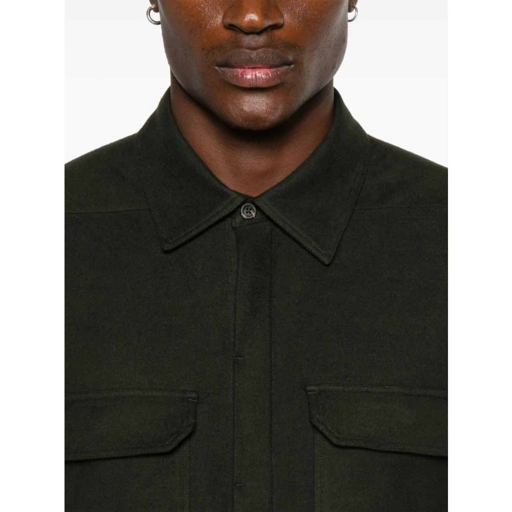 Rick Owens Forest Work Shirt Green Heren