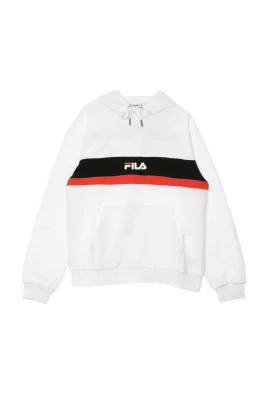 Vit/Svart/Röd Hoodie för Män