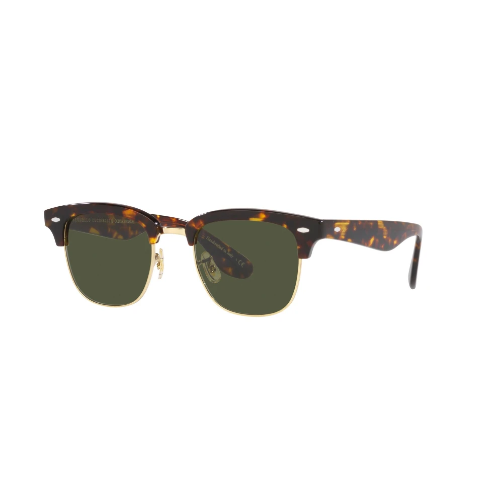 Oliver Peoples Capannelle Sunglasses in Havana/Green Multicolor, Unisex