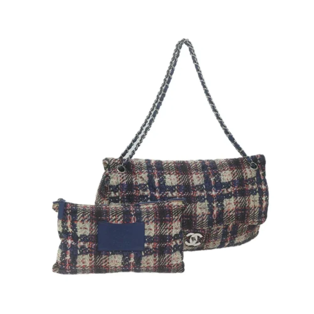 Chanel Vintage Pre-owned Nylon chanel-bags Blue Dames