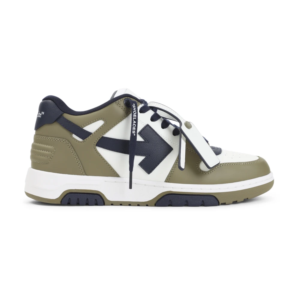 Off White Men's Green Sneakers, 11 Uk, Out Of Office Trainers