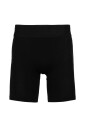 black-stretch-cotton-blend-ribbed-shorts