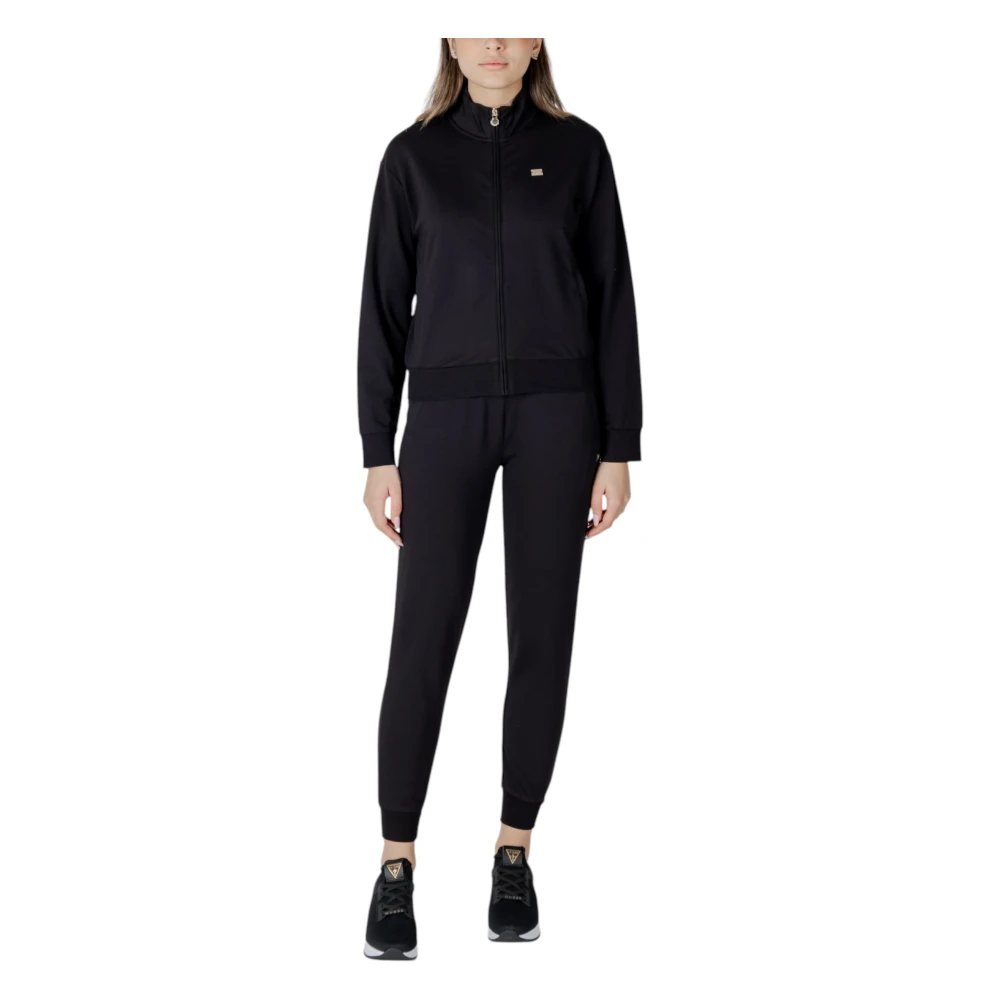 Emporio Armani Ea7 Women's Black Training, Xl, Core Lady Stretch-Cotton Tracksuit