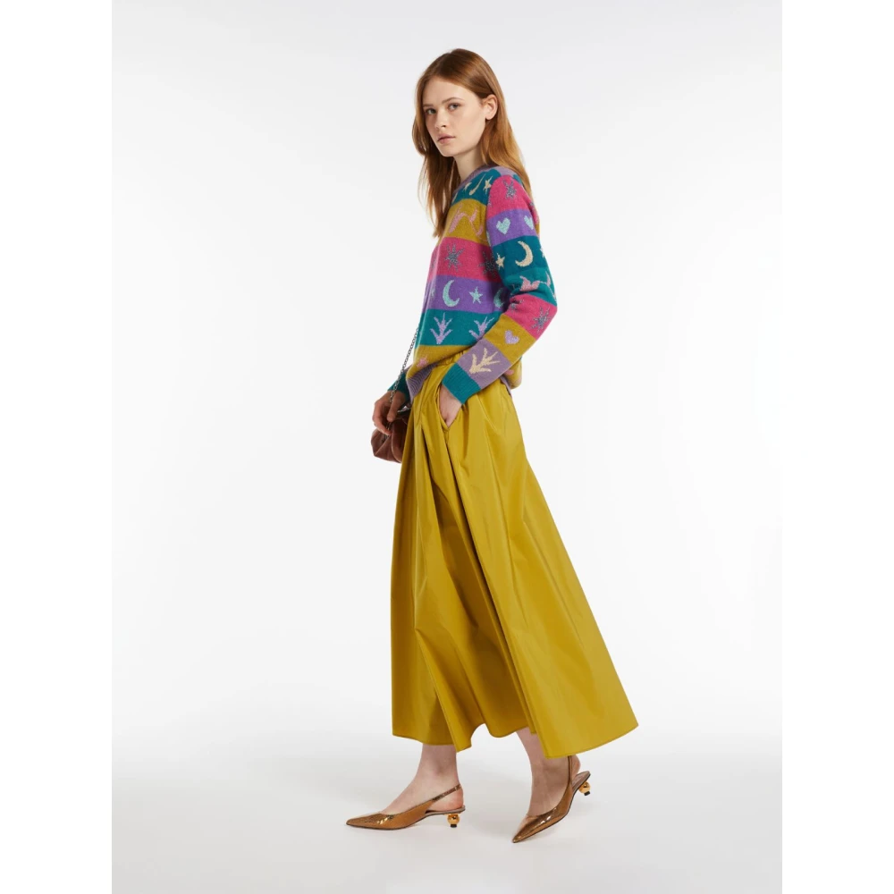 Max Mara Alpaca en wol ronde hals trui Multicolor Dames
