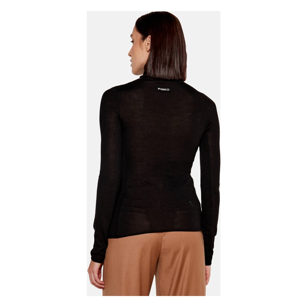 pinko Stijlvolle Breiwerk Collectie Black Dames