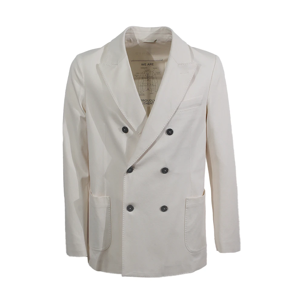 Circolo 1901 Linnen Peak Revers Jas White Heren