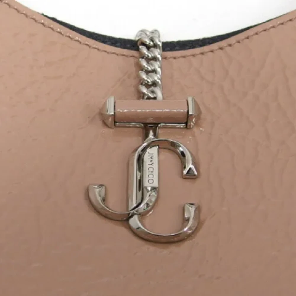 Jimmy Choo Pre-owned Leather handbags Beige Dames
