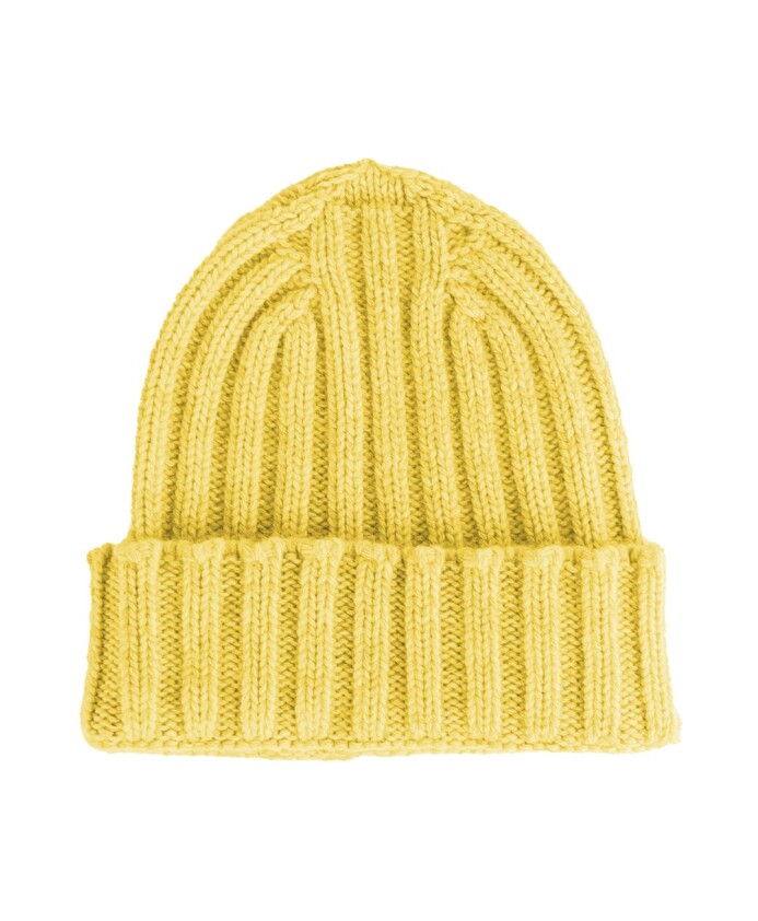 gele-kasjmier-ribgebreide-beanie-muts