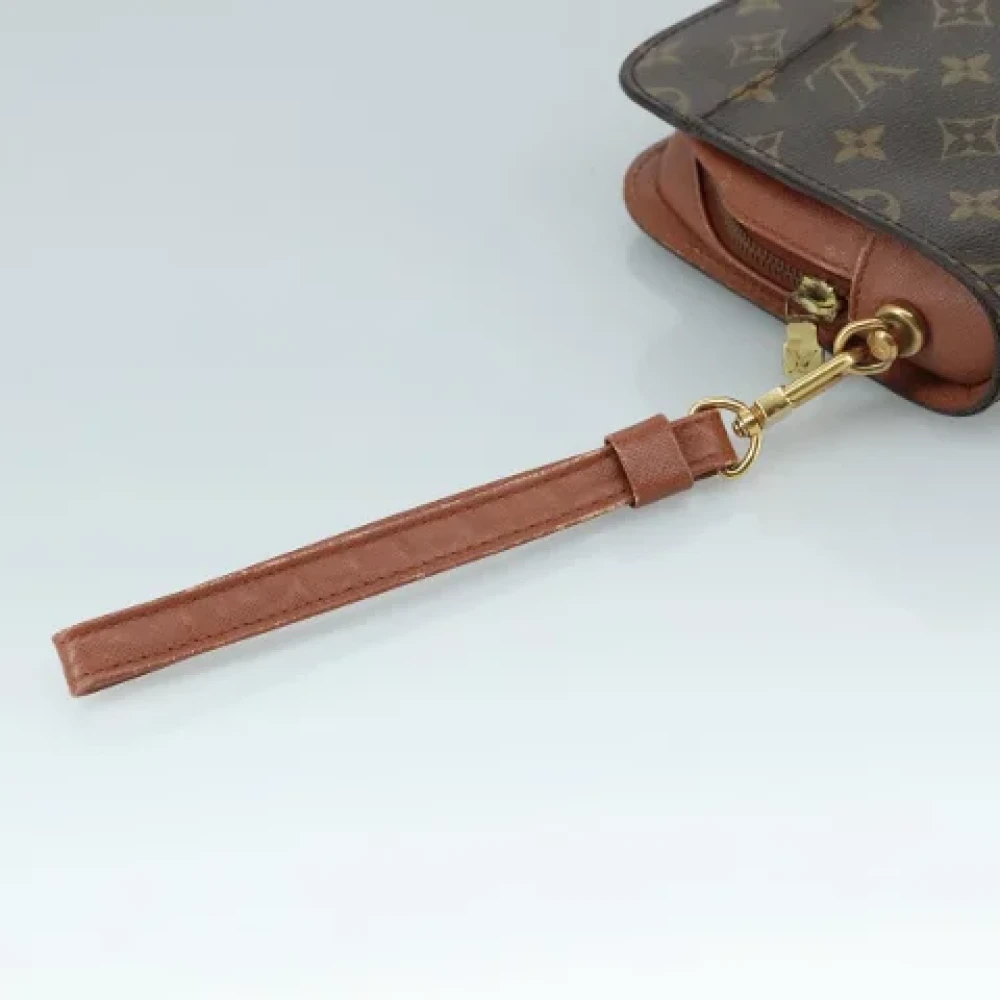 Louis Vuitton Vintage Pre-owned Canvas clutches Brown Dames