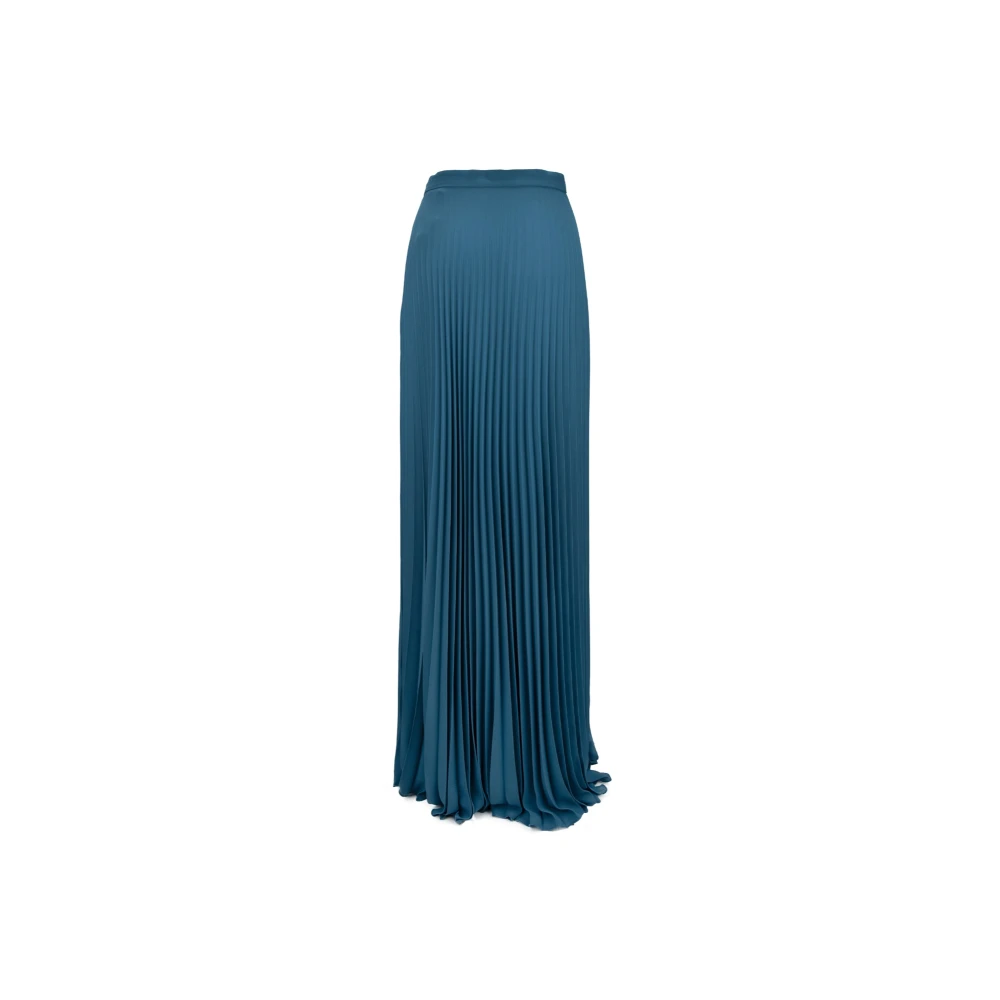 Elisabetta Franchi Lange Rits Haak Rok Blue Dames