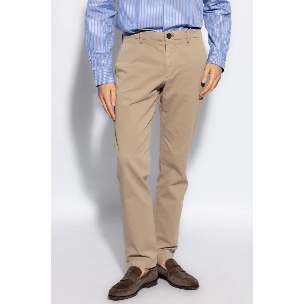 PS By Paul Smith Broek met logopatch Beige Heren