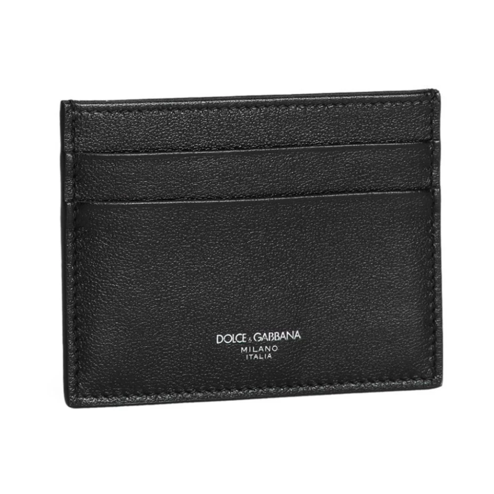 Dolce & Gabbana Zwarte Open Top Kaartsleuven Tas Black Heren
