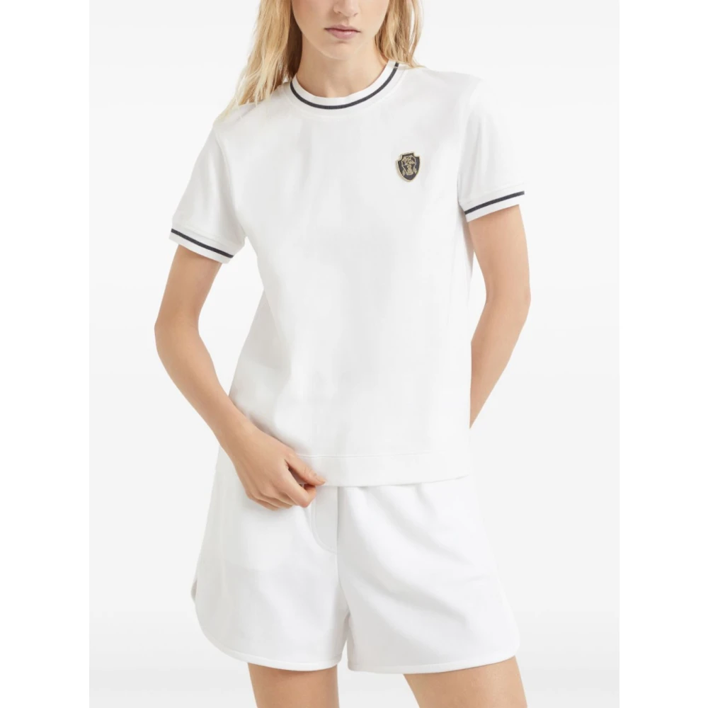 BRUNELLO CUCINELLI Witte T-shirts en Polos White Dames