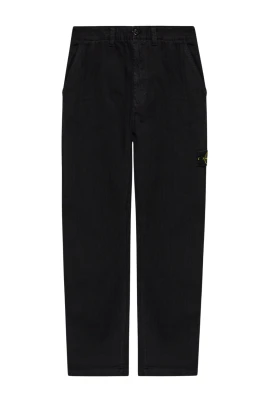Jeans med logotyplapp