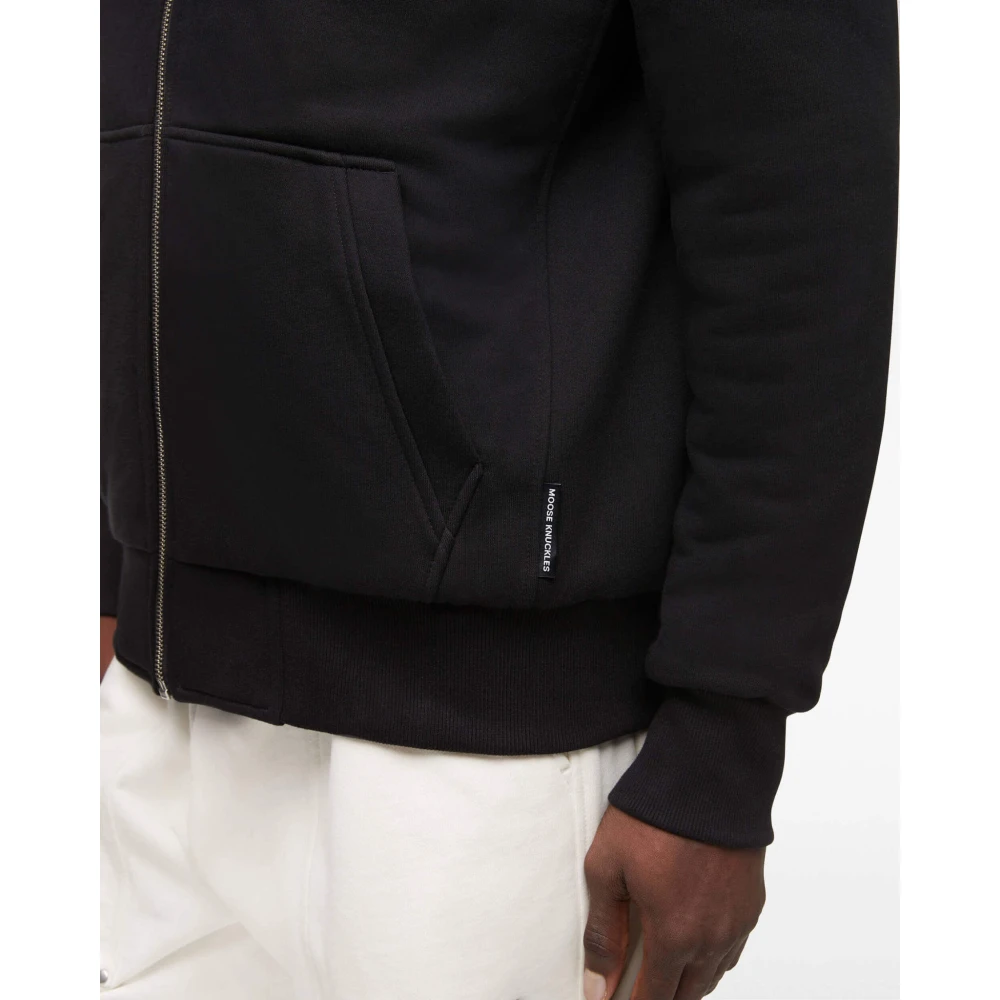 Moose Knuckles Classic Zwarte Bunny Jacket Black Heren
