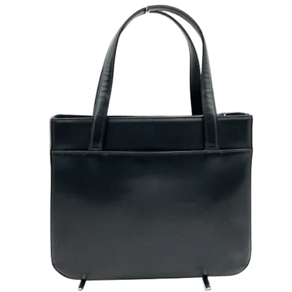 Burberry Vintage Pre-owned Leather shoulder-bags Black Dames
