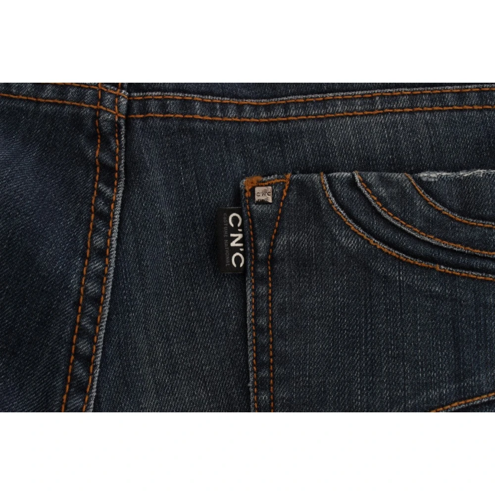Costume National Blauwe Designer Jeans Regular Fit Blue Dames