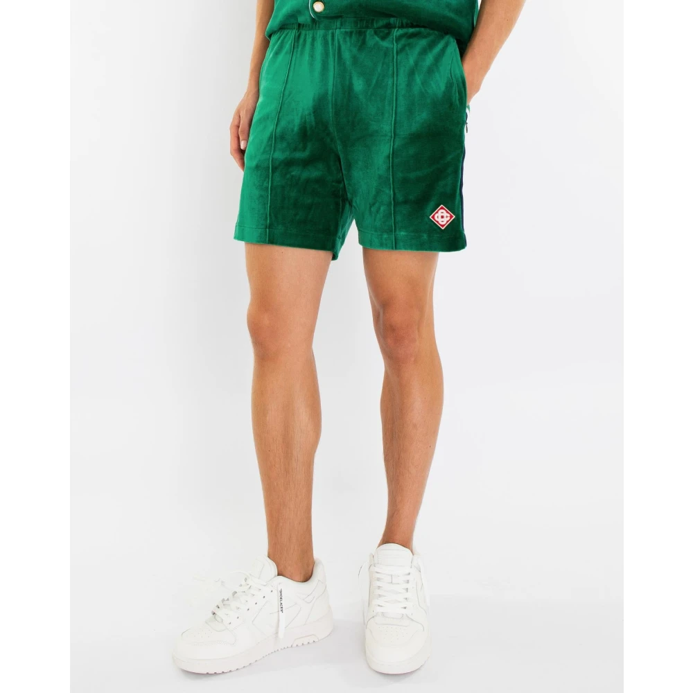 Casablanca Velours Shorts voor heren Green Heren