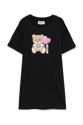 black-short-sleeve-kids-dress