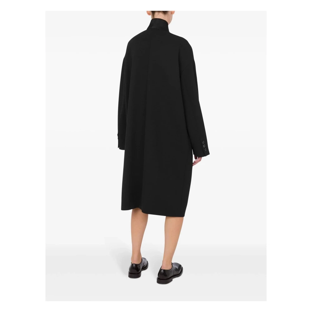 Moschino Lange Jas Black Dames