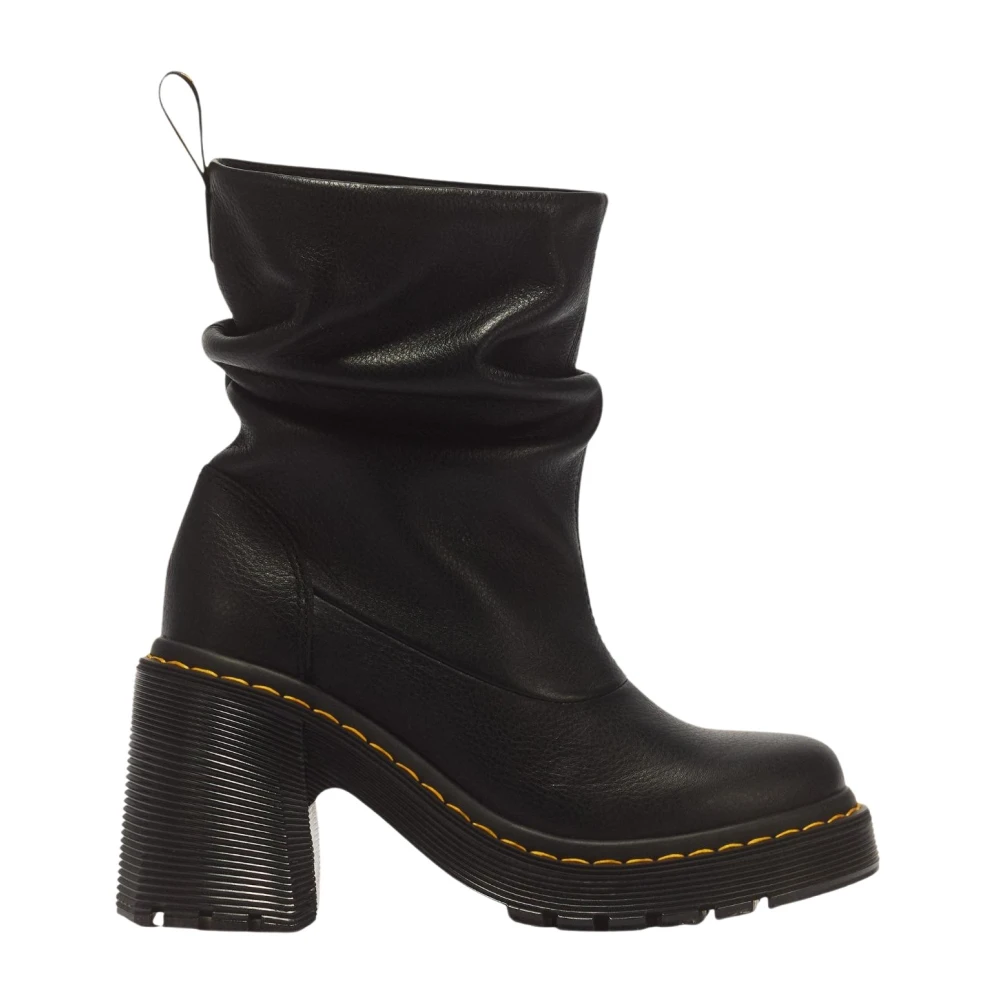 Dr. Martens Donna Nero - Stivaletti Con Tacco In Pelle Kasey Lo Virginia - Shoes - 36 Eu