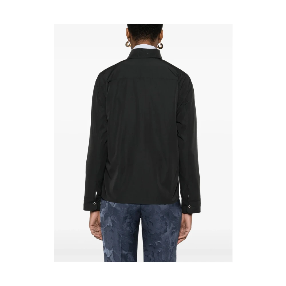 Kenzo Zwarte Rits-Front Klassieke Kraag Overhemd Black Dames