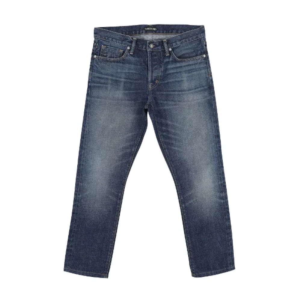 Tom Ford Pre-owned Cotton jeans Blue Dames