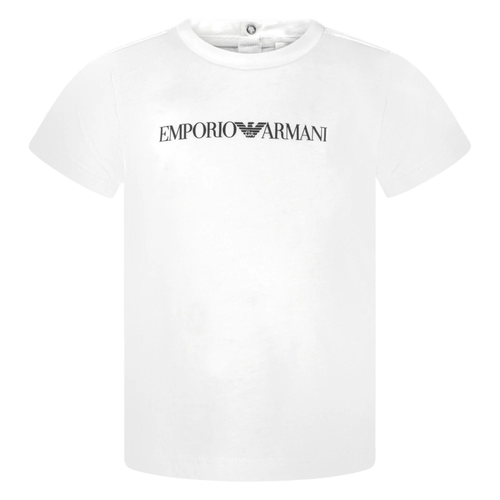 Emporio Armani Men's White Chic Logo T-Shirt