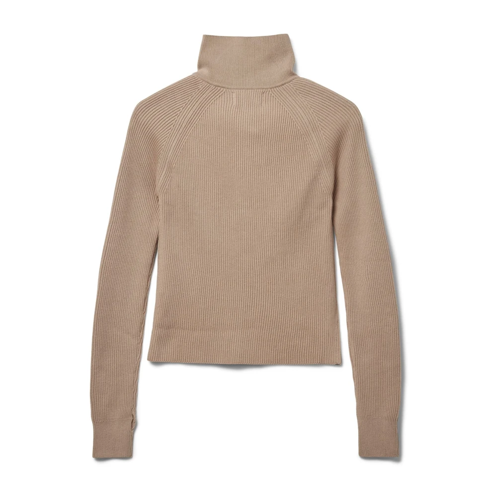 Blanche Fairtrade Katoen Zip Jumper Beige Dames