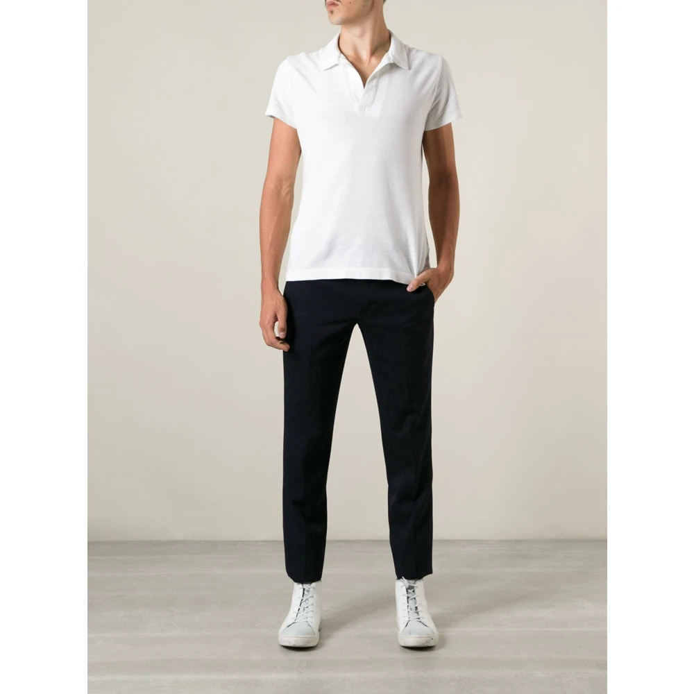 Comme des Garçons Luxe Blauwe Wol Maatwerk Broek Black Heren