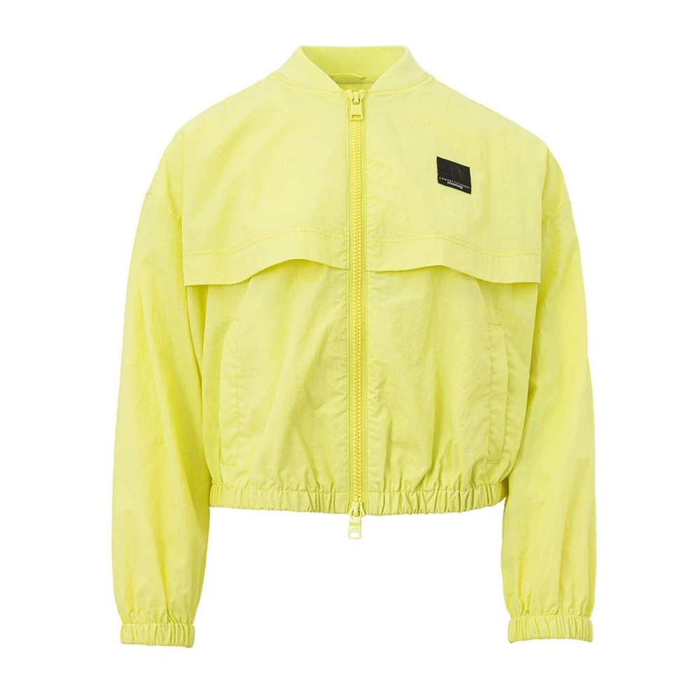 Armani Exchange Snygg Gul Statement Jacka Kvinnor Yellow, Dam