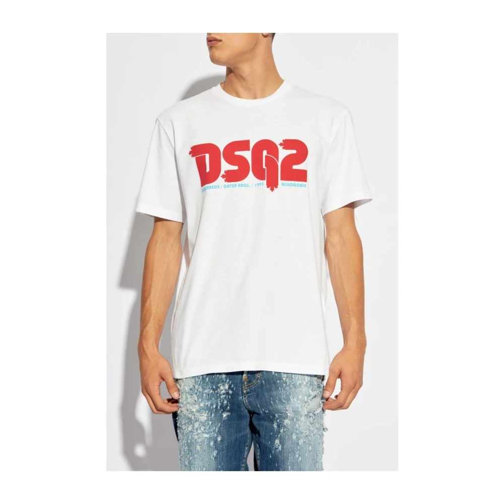 Dsquared2 Witte T-Shirt S71Gd1455-D20020 White Heren