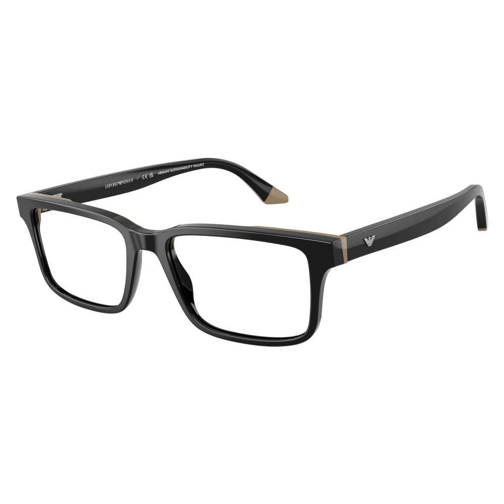 Emporio Armani Men's Black Glasses, 56 Mm, Stylish Eyeglasses Ea3269 In Blue