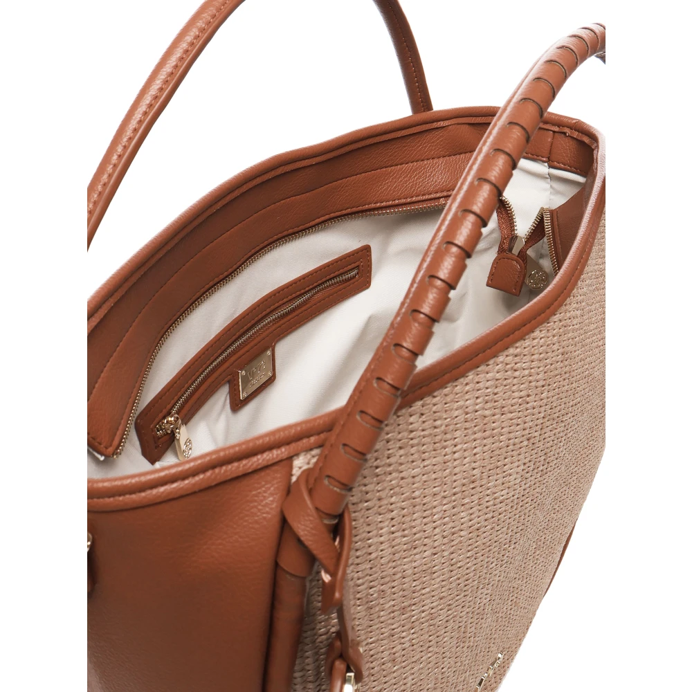 V73 Stijlvolle schoudertas met ritssluiting Brown Dames