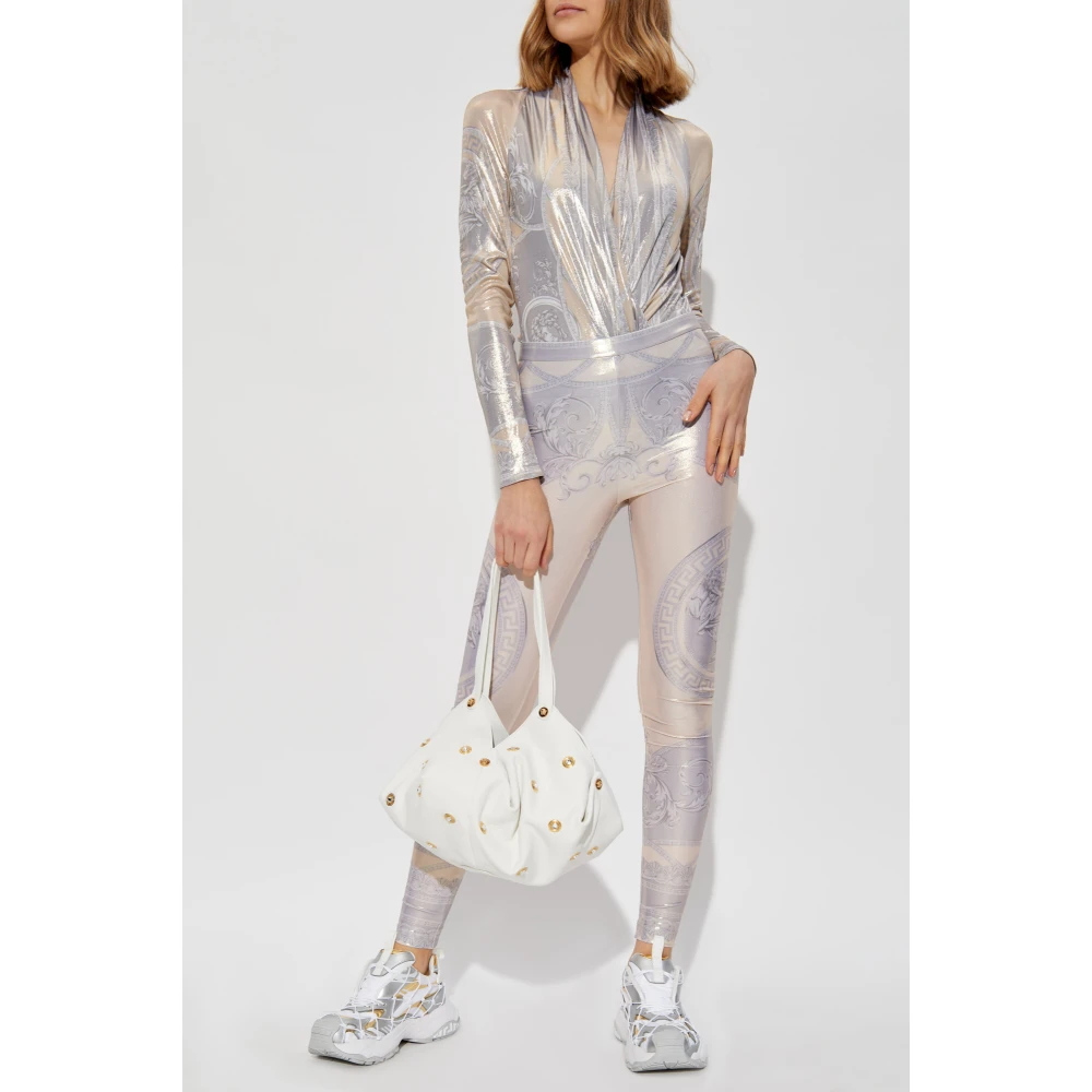 Versace Leggings met La Coupe des Dieux print Yellow Dames