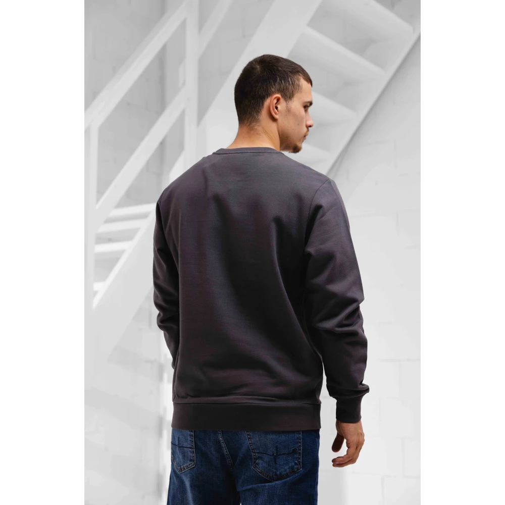 Iceberg Logo Sweater Donkergrijs Heren Gray Heren