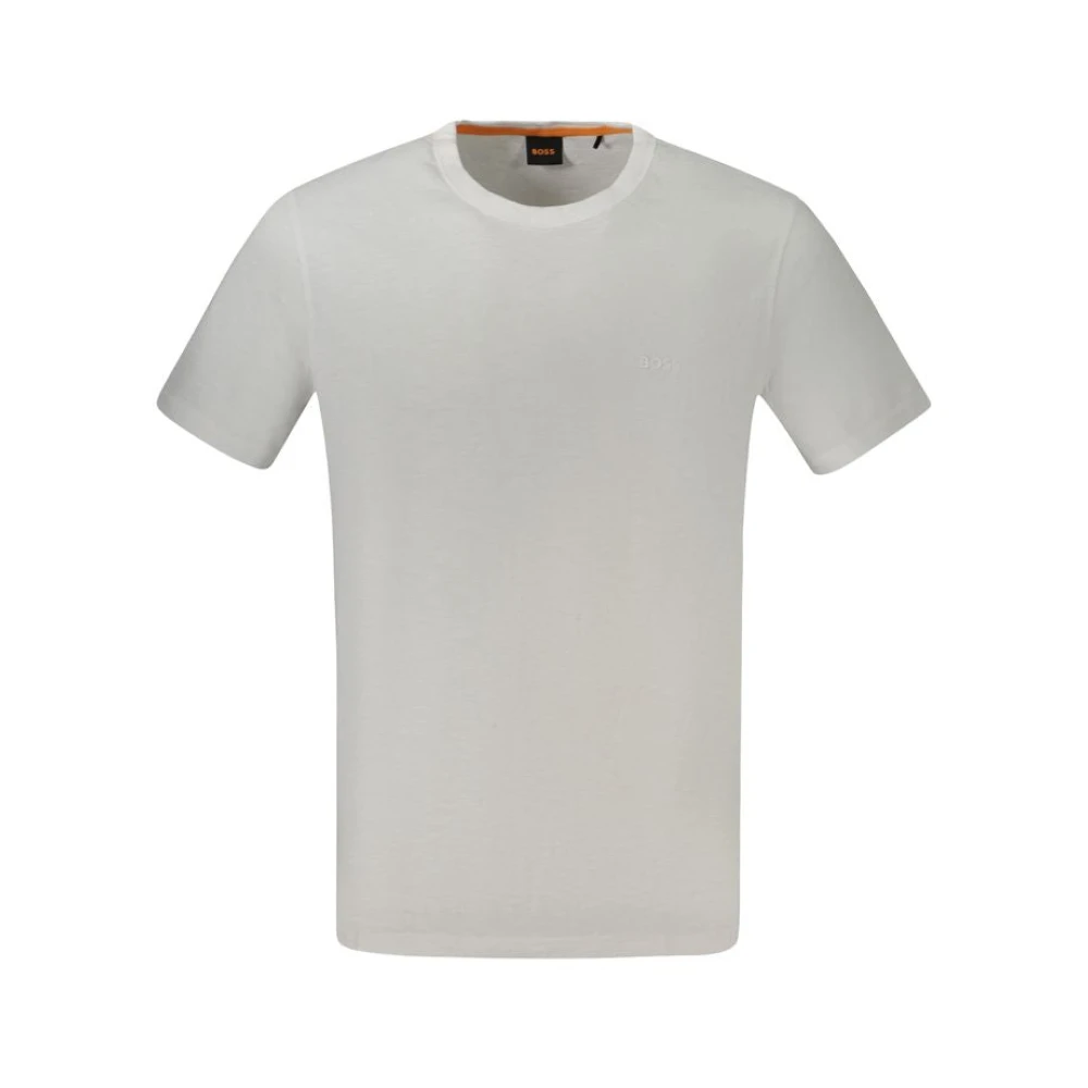 Boss Heren T-Shirt Lente Zomer Collectie 100% Katoen White Heren